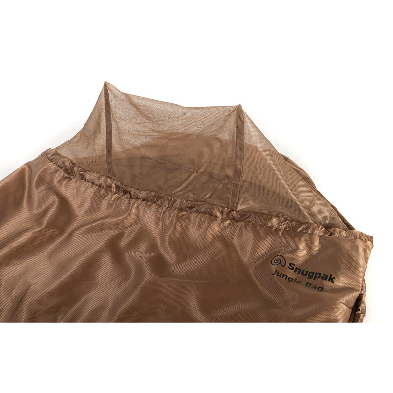 Snugpak Sleeping Bag 220cm Integrated Mosquito Net Compression Bag Coyote