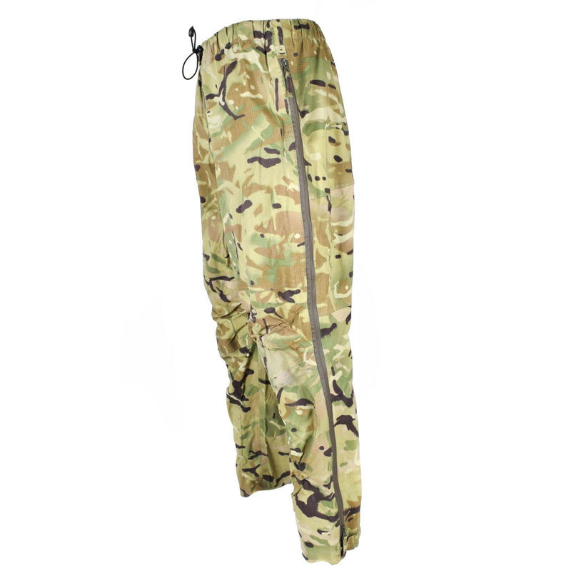 Pantalon de pluie camouflage MTP de combat militaire de l'armée britannique authentique imperméable Goretex