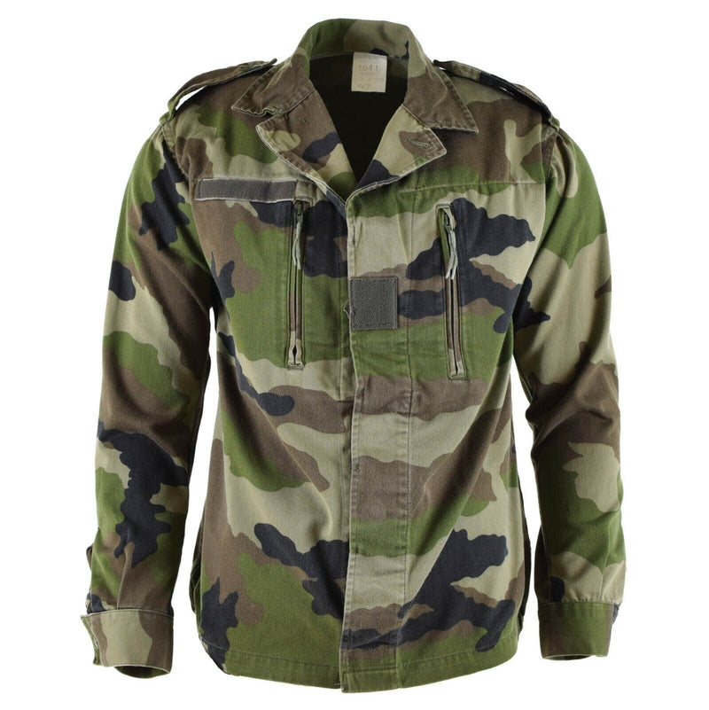 Véritable veste de combat F2 de l'armée française fatigue camouflage CE surplus militaire