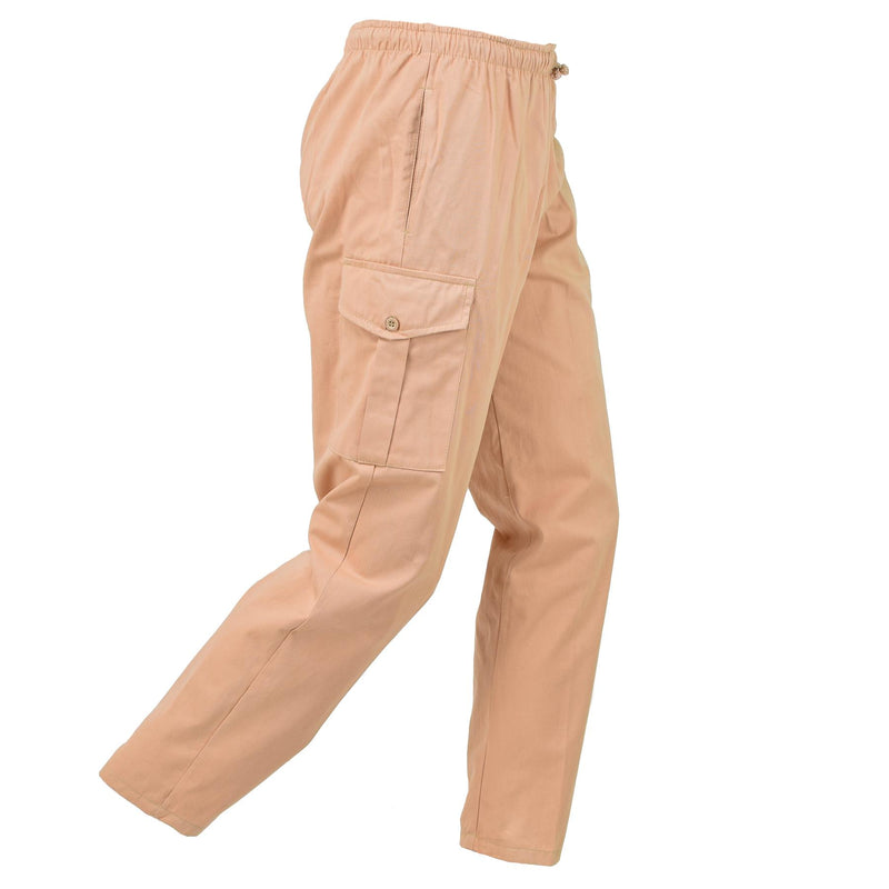 Pantalon de travail militaire britannique original de style safari beige, pantalon de travail ajustable, NEUF