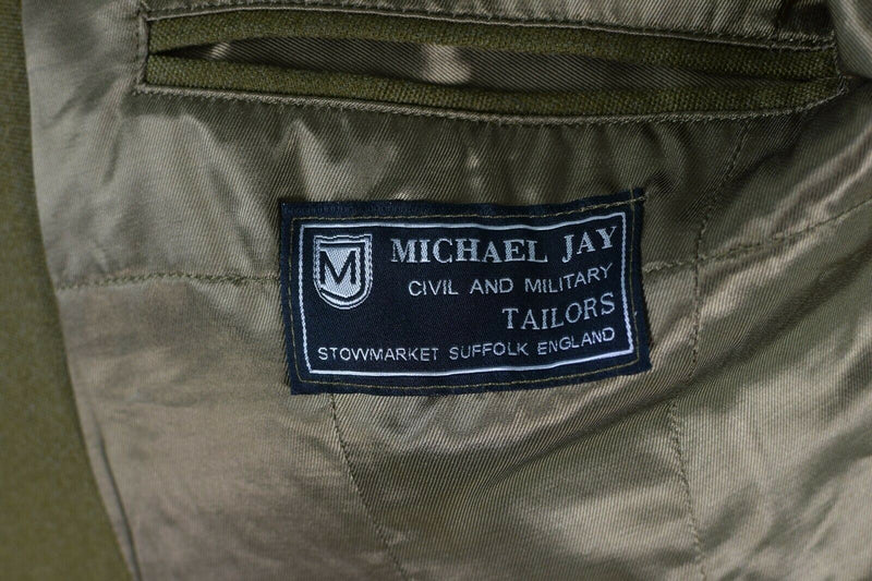 Véritable uniforme de l'armée britannique Olive Khaki Veste formelle OD édition militaire