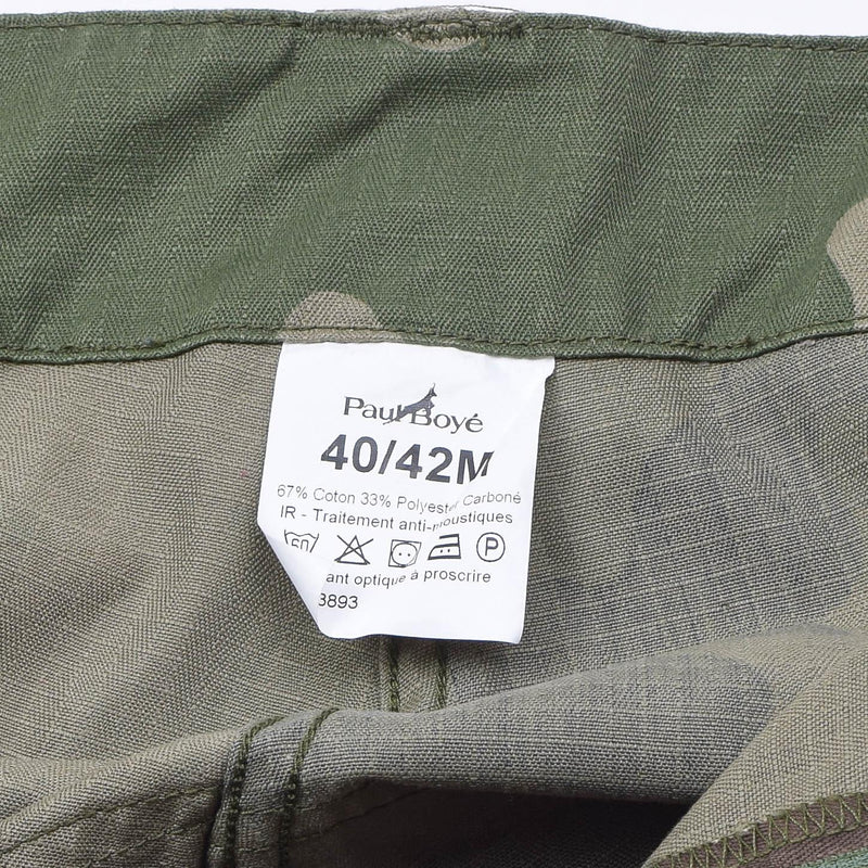 Pantalon cargo militaire français d'origine CCE camo ripstop traité anti-moustiques