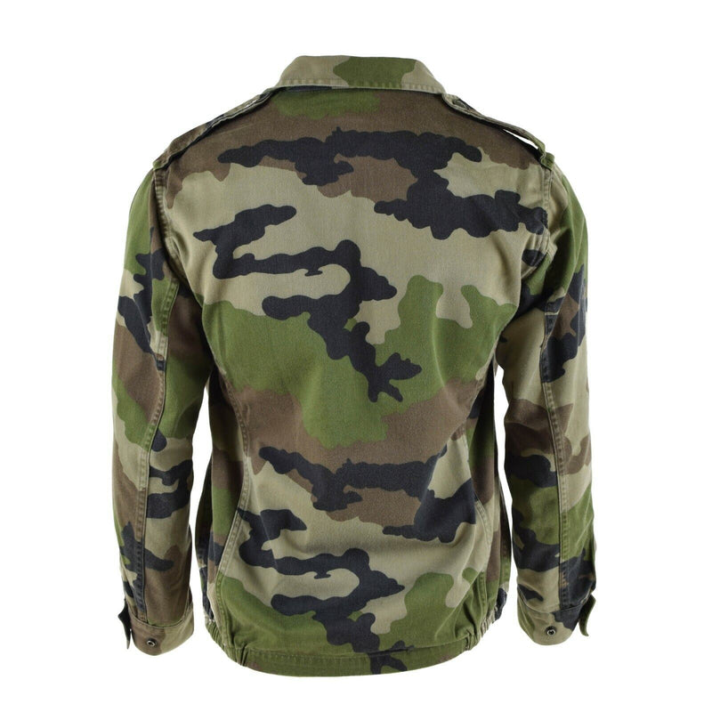 Véritable veste de combat F2 de l'armée française fatigue camouflage CE surplus militaire