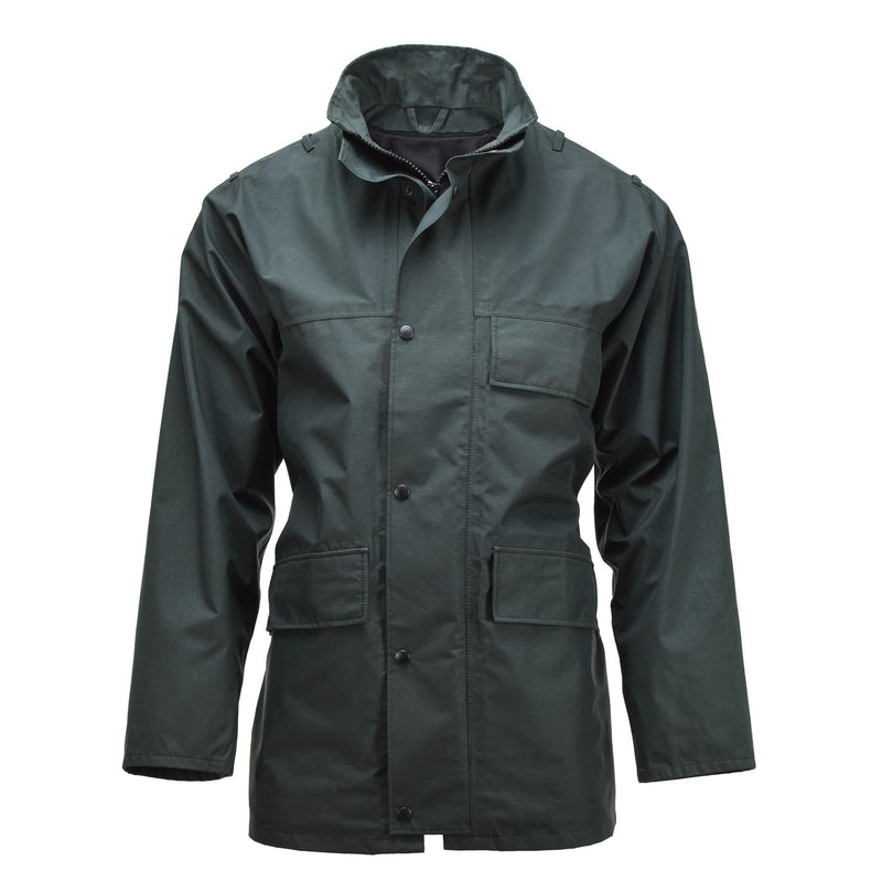 Veste de pluie originale des troupes de la police britannique Goretex Parka manteau imperméable vert