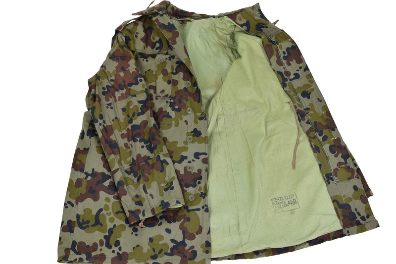 Véritable veste militaire BDU de l'armée roumaine Parka M93 combat camo leaf NEUF