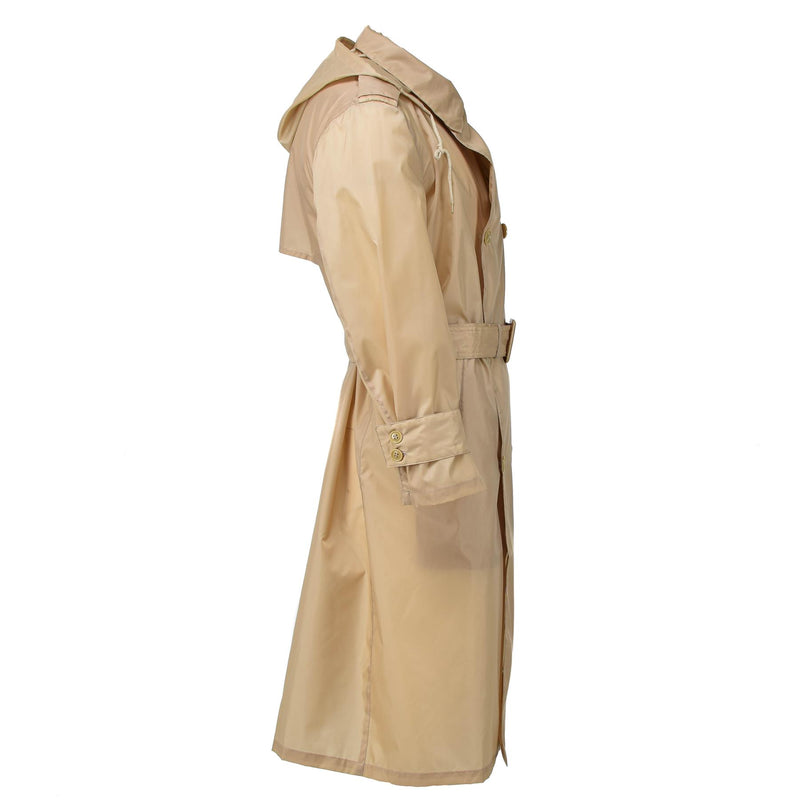 Manteau long imperméable militaire kaki français d'origine, imperméable, tenue de soirée, NEUF