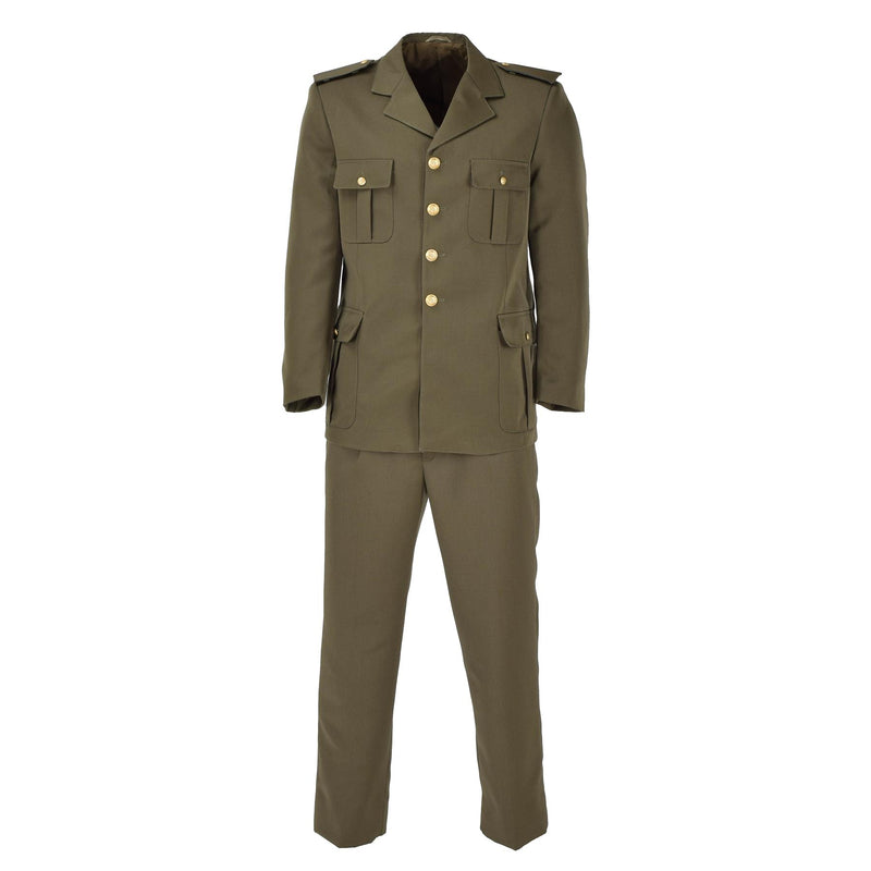 Veste militaire italienne d'origine VERDE, tenue de défilé vintage marron