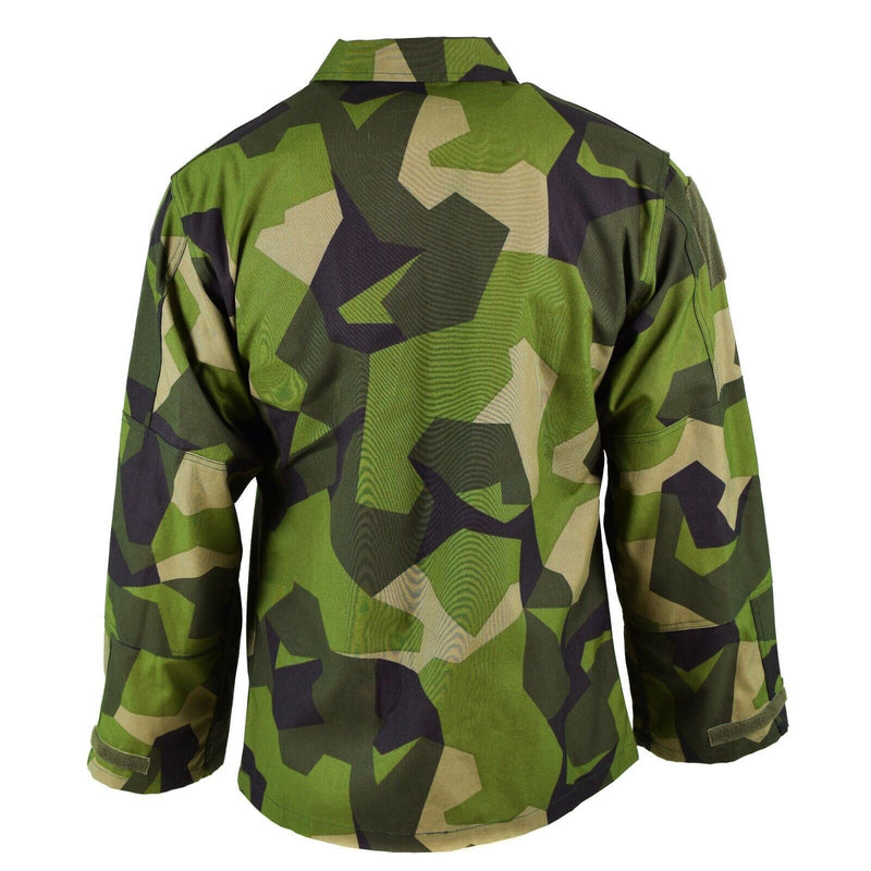 Veste de combat de campagne originale de l'armée suédoise M90 ​​avec camouflage éclaté NEUF