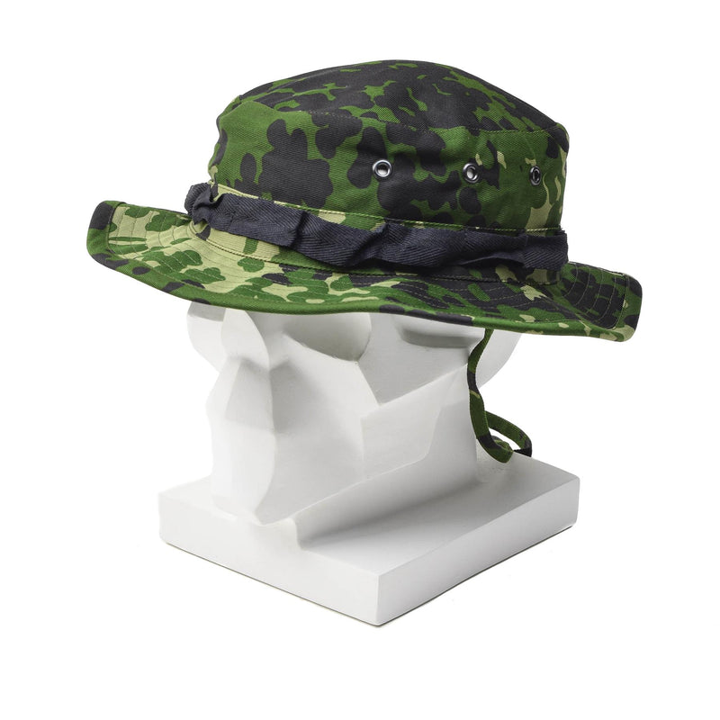 Chapeau de brousse camouflage militaire danois d'origine M84, casquette tropicale d'été à large bord, NEUF