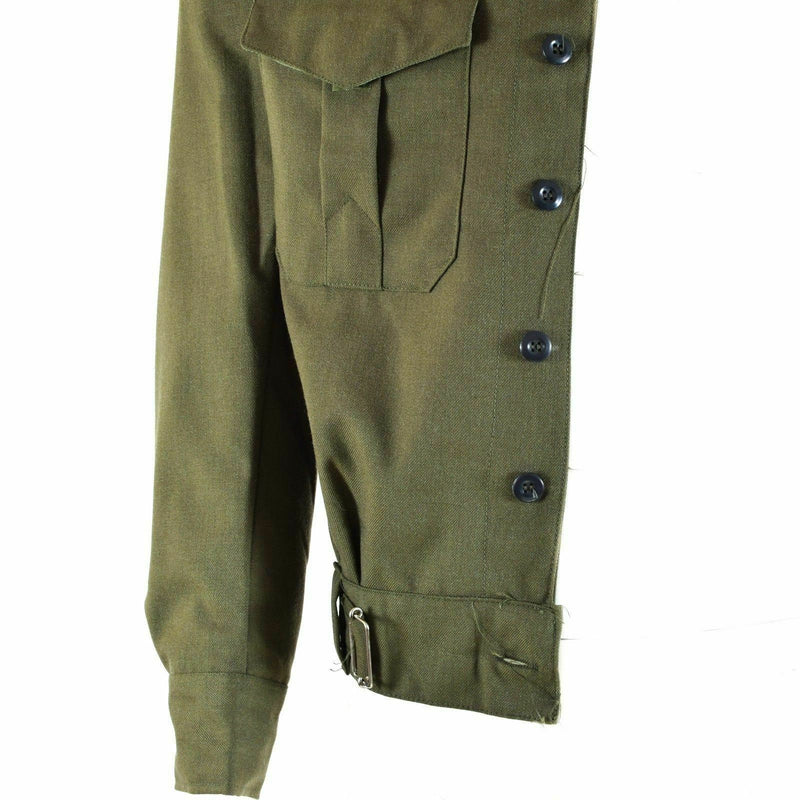 Véritable veste de campagne Ike de l'armée grecque en gabardine de laine blaze kaki militaire NEUF