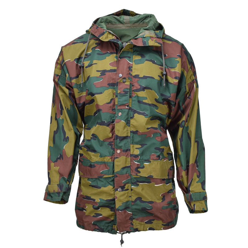 Veste imperméable militaire belge originale, camouflage puzzle, imperméable Seyntex