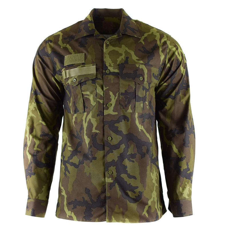 Véritable chemise de l'armée tchèque Woodland camo vz 95 uniforme de campagne surplus militaire NEUF