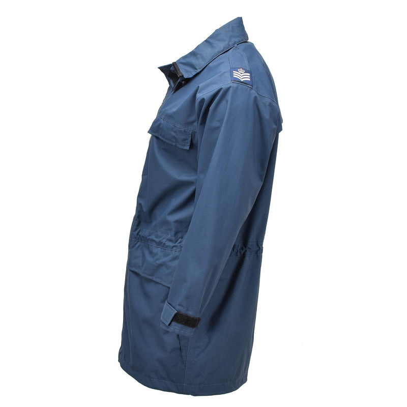 Veste de pluie originale des forces aériennes royales britanniques en Goretex, manteau de pluie RAF bleu