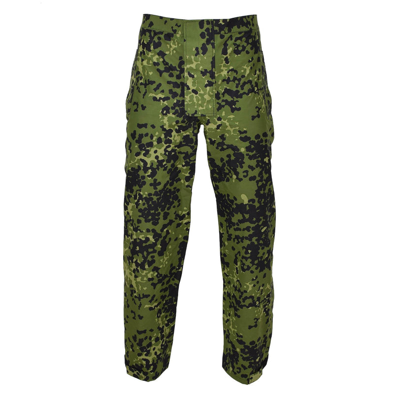 Pantalon de pluie de camouflage militaire danois d'origine M84, pantalon de combat imperméable