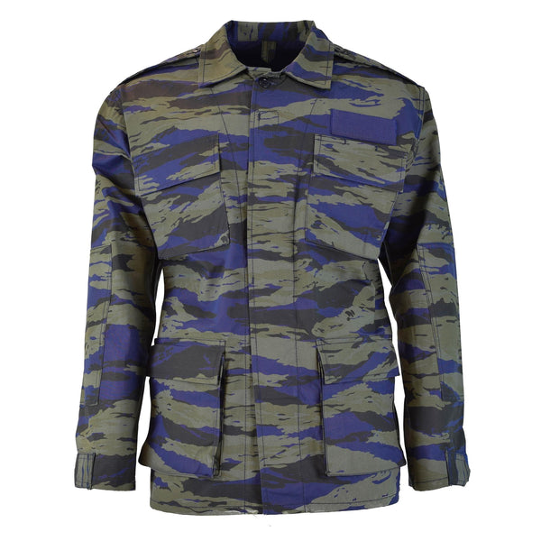 Véritable veste militaire grecque de l'armée de l'air, chemise camouflage en lézard, treillis BDU NEUF