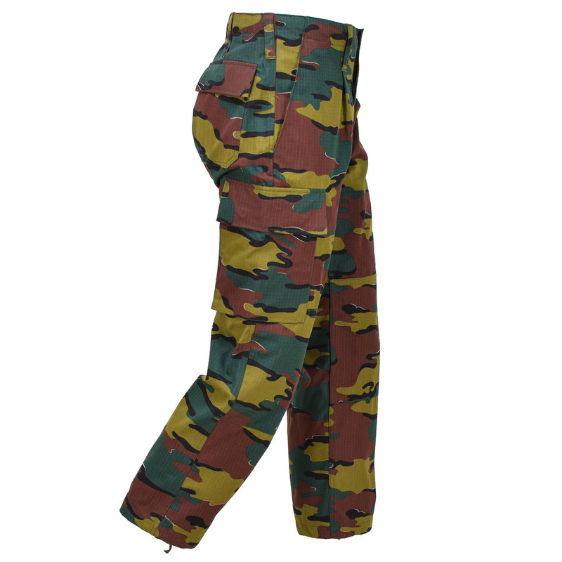 Pantalon de combat de campagne original de l'armée belge Pantalon camouflage Ripstop Jigsaw NEUF