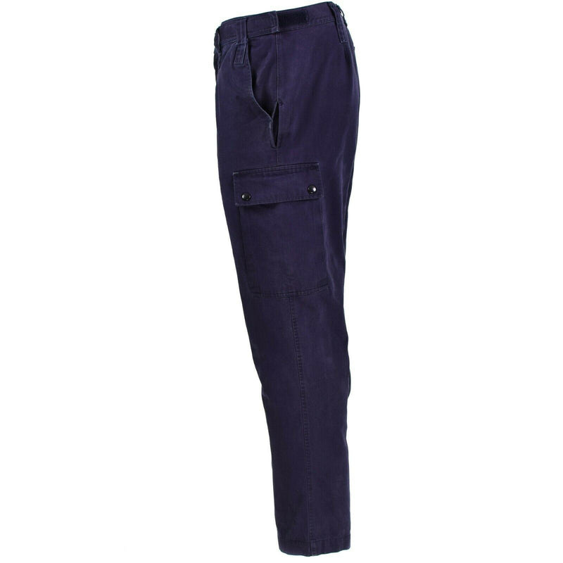 Pantalon de combat militaire tactique de l'armée néerlandaise authentique, pantalon de mission bleu