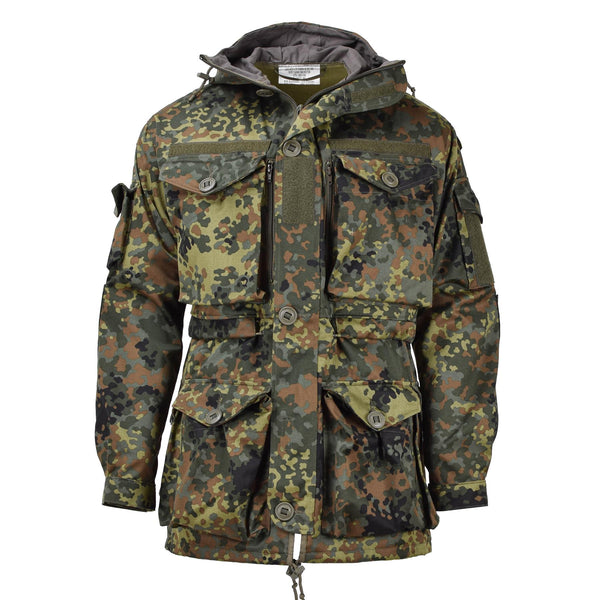 Veste tactique militaire à capuche KSK de Leo Kohler avec camouflage flecktarn