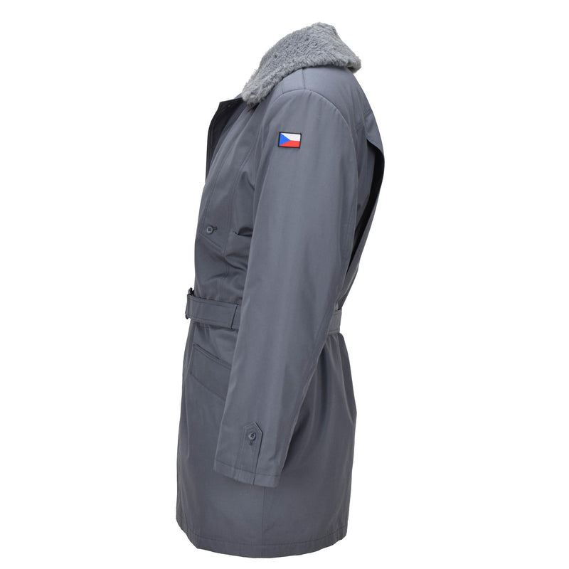 Veste de campagne originale tchèque militaire M85 style parka hiver linéaire gris