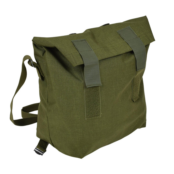 Sac à bandoulière militaire danois original en nylon avec revêtement PVC enroulable Olive