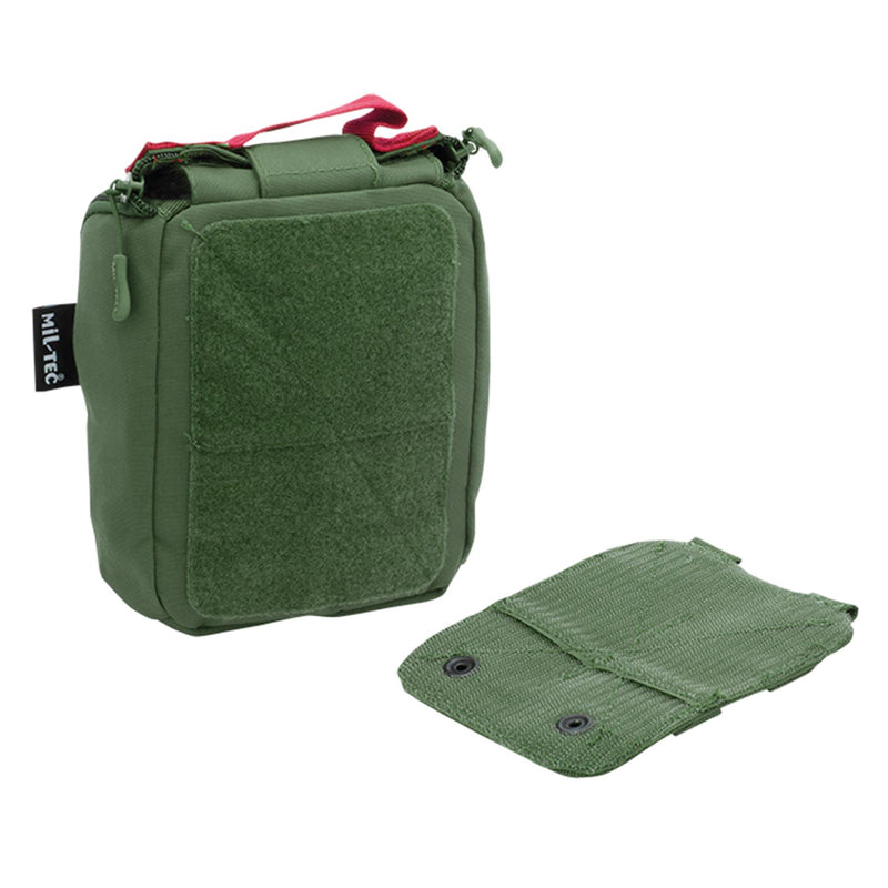 Trousse de premiers secours tactique Mil-Tec Pochette médicale de type taupe olive Pochette IFAK 25 pièces