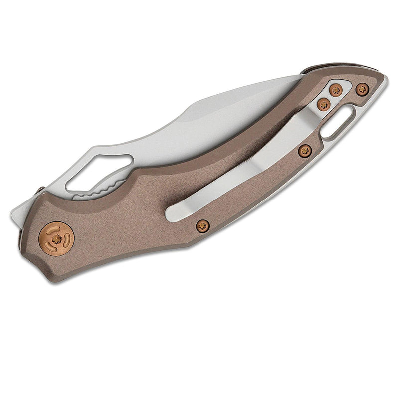 Couteau de poche pliant Fox Knives SPARROW Drop Point en acier inoxydable 9Cr13