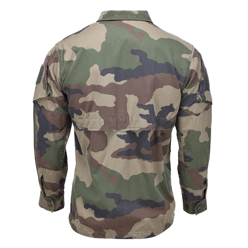 Veste de campagne militaire française originale, chemises de camouflage légères en ripstop CCE