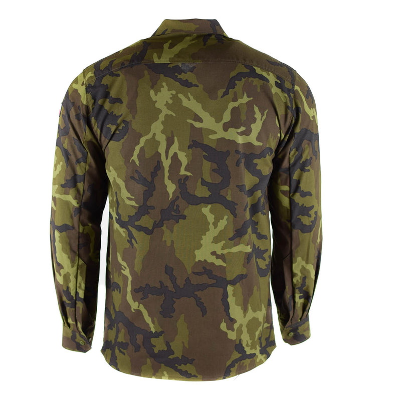 Véritable chemise de l'armée tchèque Woodland camo vz 95 uniforme de campagne surplus militaire NEUF