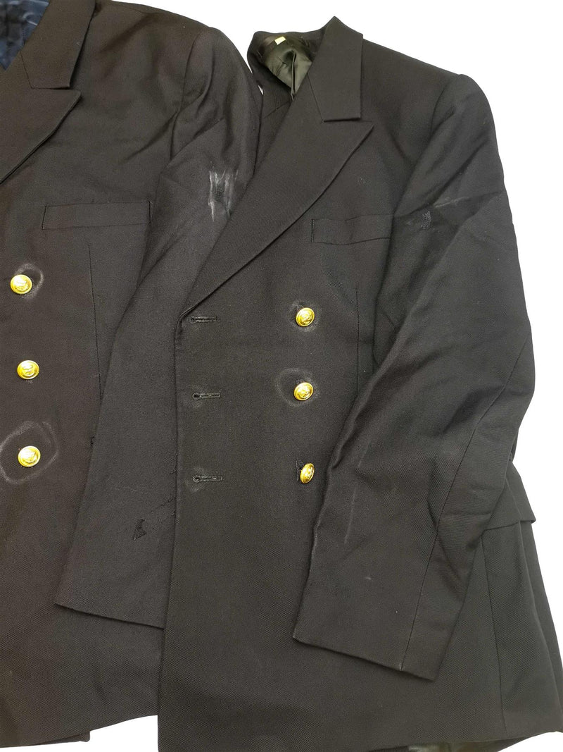 Veste de costume originale des Marines de l'armée allemande bleu marine uniforme militaire formel