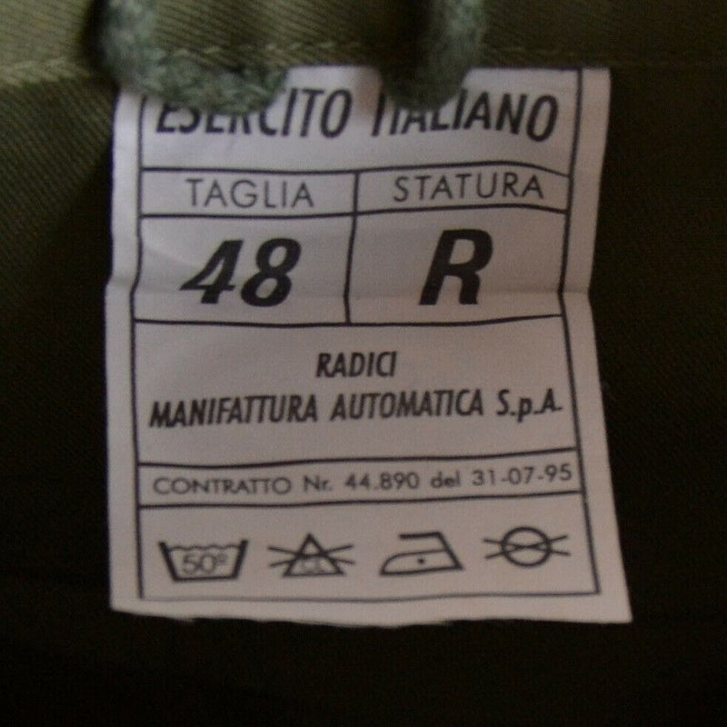 Veste militaire parka vert olive originale de l'armée italienne Manteau de surplus BDU