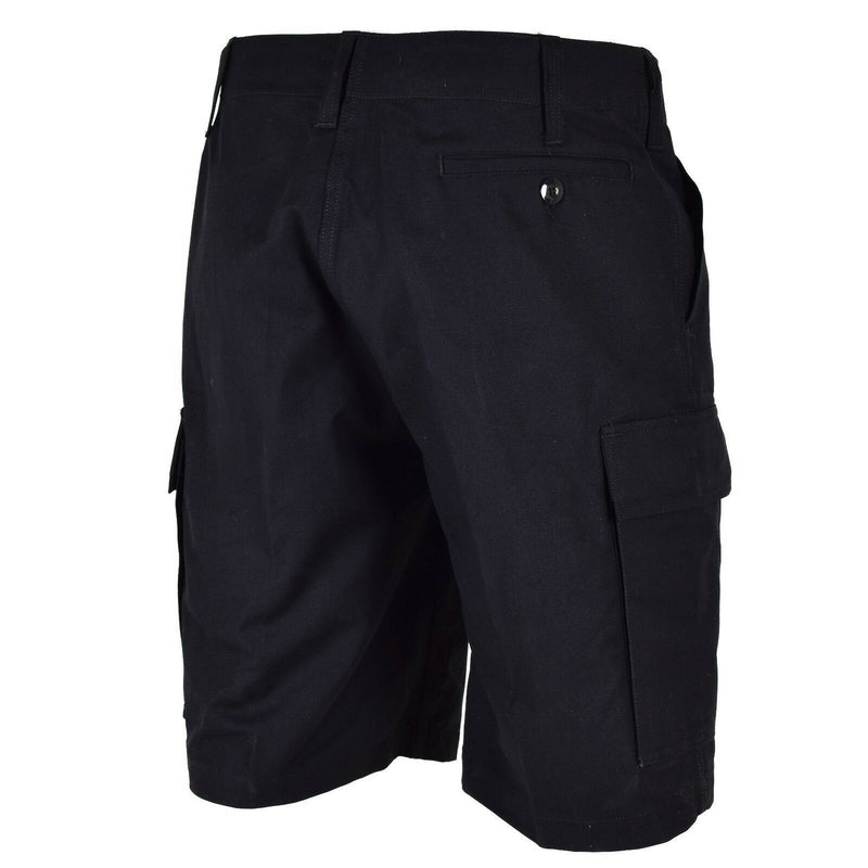 Véritable short en molleton de l'armée allemande, durable, cargo, été, noir, pour homme, NEUF