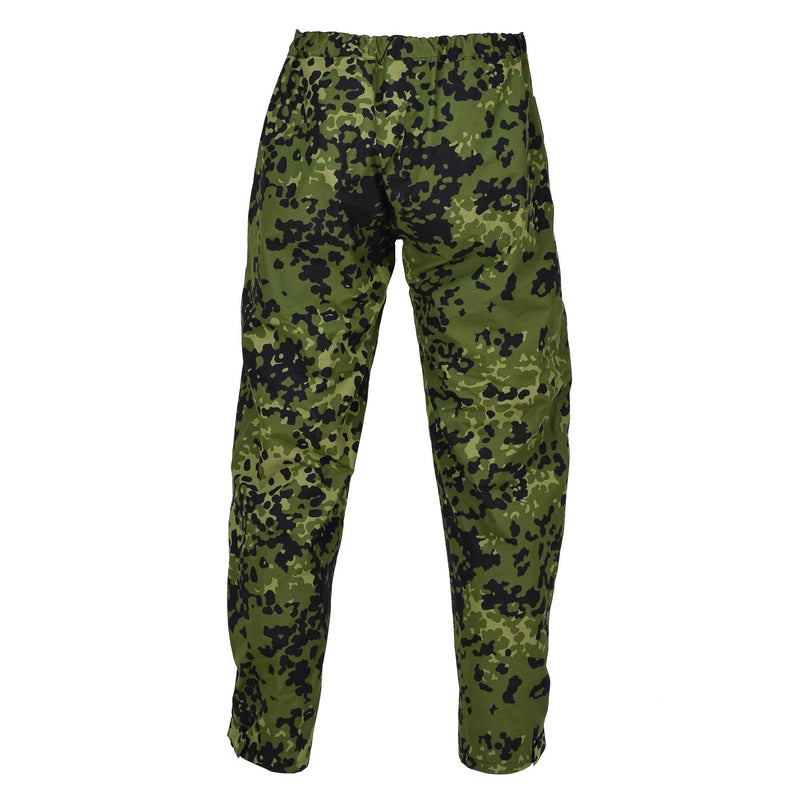 Pantalon de pluie de camouflage militaire danois d'origine M84, pantalon de combat imperméable