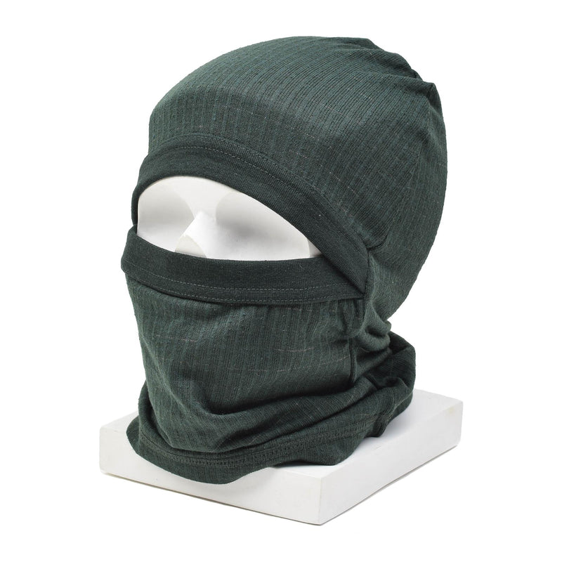 Cagoule d'origine de l'armée danoise olive, masque facial léger ignifuge NEUF