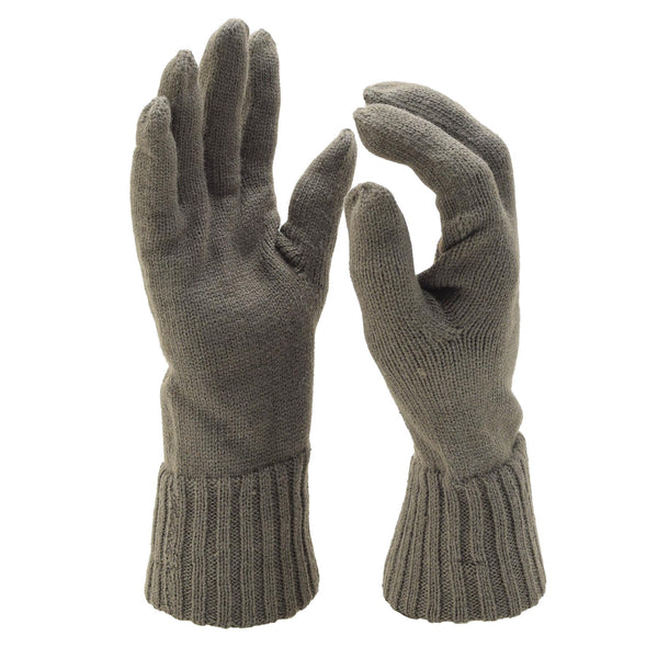 Gants en laine de l'armée autrichienne d'origine, plus chauds, pour l'hiver, en tricot marron, pour l'extérieur, NEUF