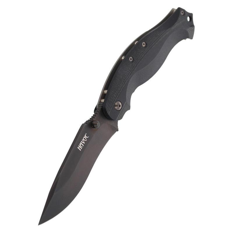 Couteau pliant Fox Knives HAVOC, lame à point tombant, verrouillage du cadre en titane, acier N690Co