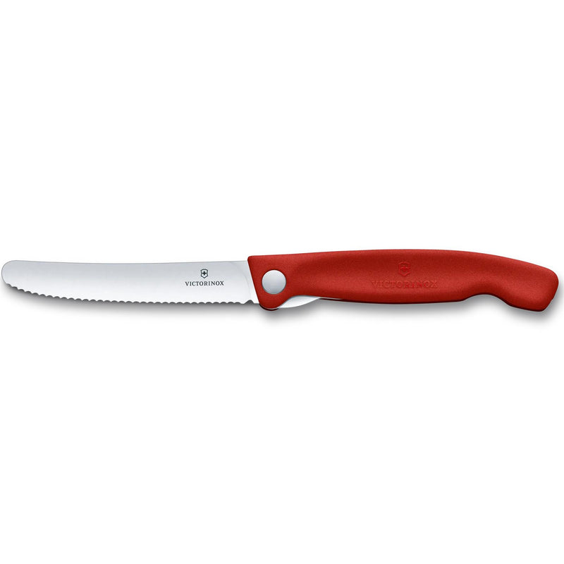 Couteau d'office pliant Victorinox Swiss Classic Lame en acier inoxydable Rouge