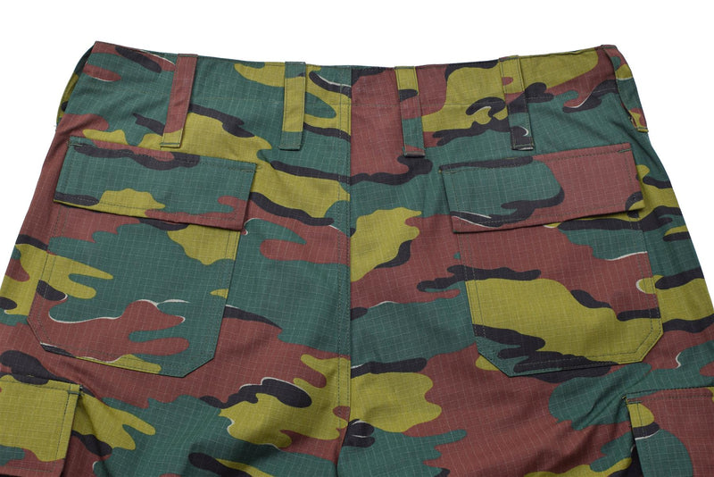 Pantalon de combat de campagne original de l'armée belge Pantalon camouflage Ripstop Jigsaw NEUF