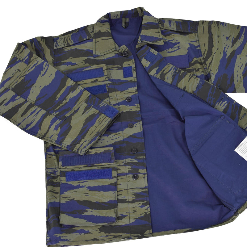 Véritable veste militaire grecque de l'armée de l'air, chemise camouflage en lézard, treillis BDU NEUF