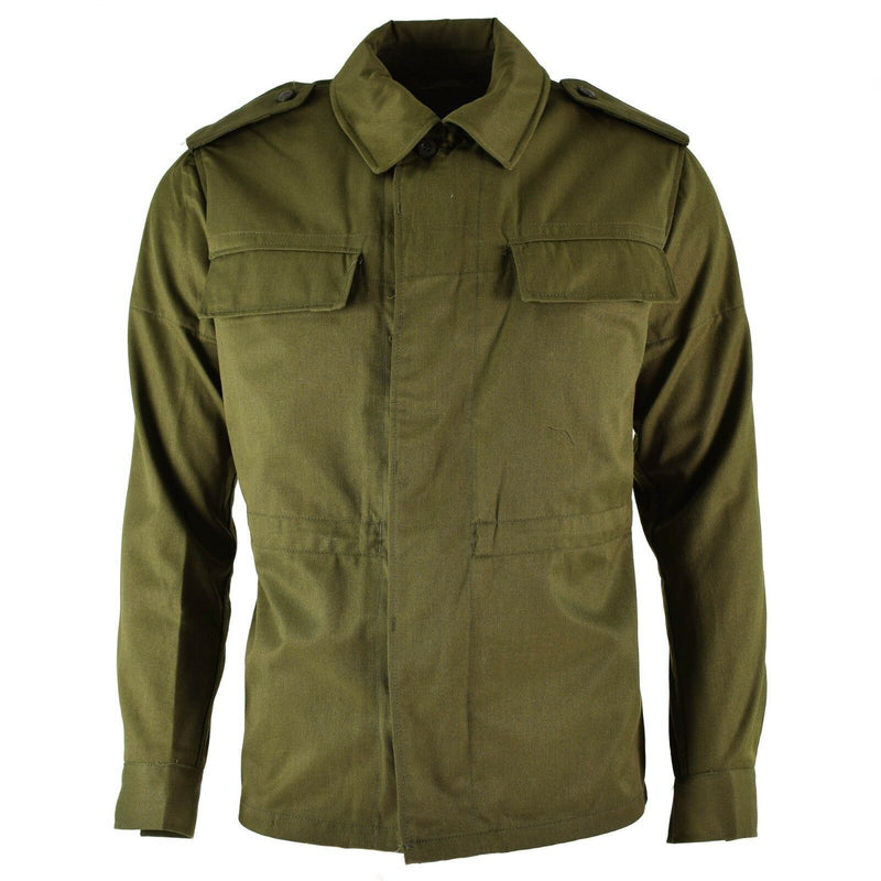 Veste de campagne originale de l'armée tchèque vintage M85 militaire vert olive militaire NEUF