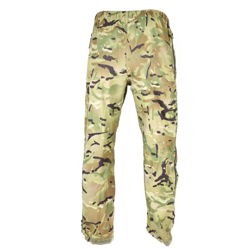 Pantalon de pluie camouflage MTP de combat militaire de l'armée britannique authentique imperméable Goretex