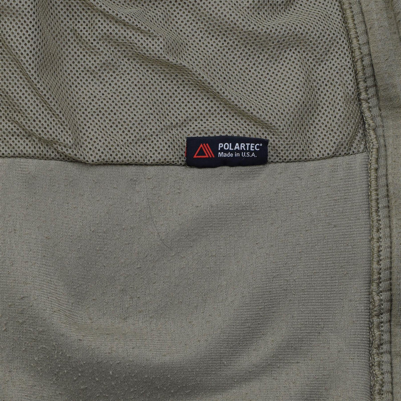 Veste polaire tactique originale de l'armée américaine pour eau froide, épaules renforcées, olive