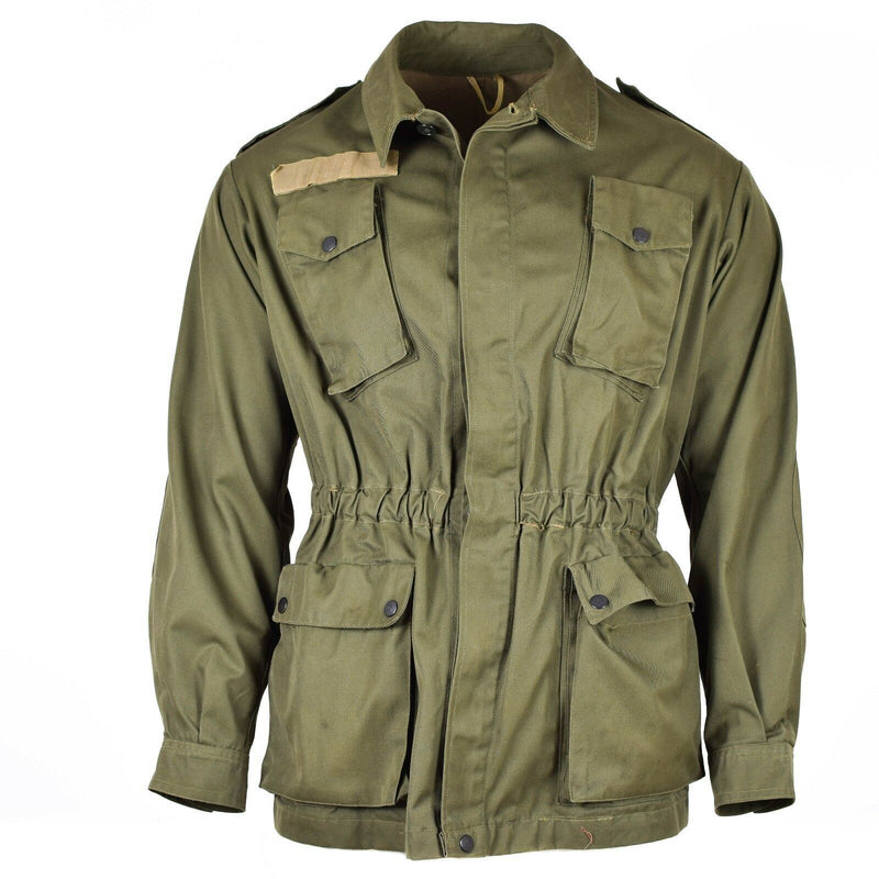 Veste-chemise verte olive originale de l'armée italienne, édition excédentaire militaire BDU