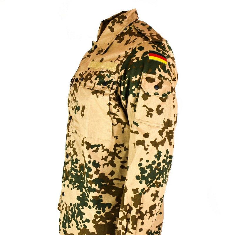 CHEMISE DE L'ARMÉE ALLEMANDE originale Veste de combat de campagne camouflage désert tropical BW Army issue