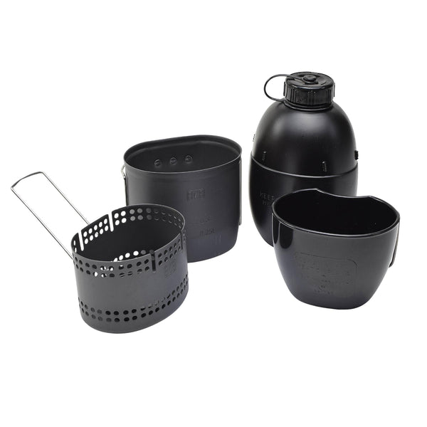 Ensemble de cuisine BCB MK2 Crusader 4 pièces en aluminium pour cantine, tasse, cuiseur, compact, randonnée