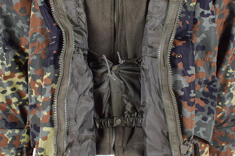 Parka de l'armée allemande Mil-Tec avec doublure GoreTex camouflage Flecktarn Veste imperméable pour homme