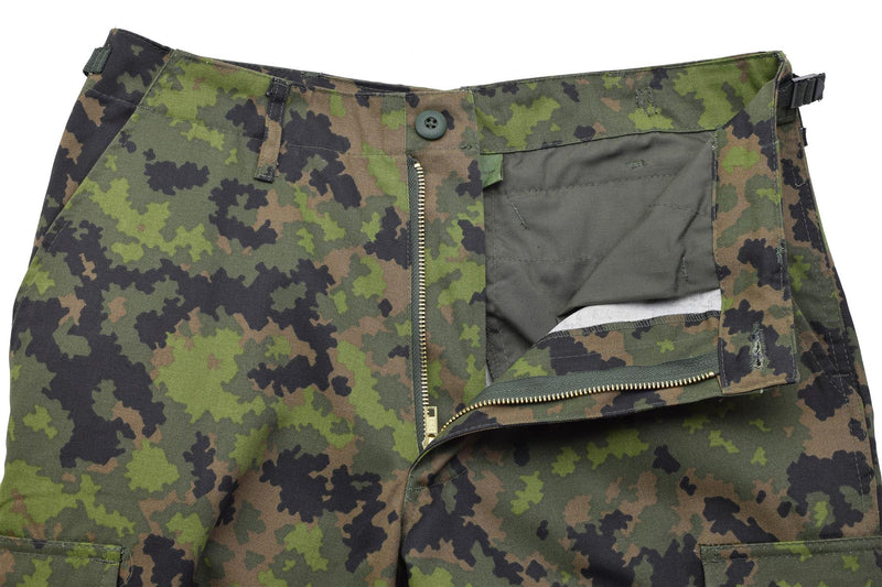 Pantalon de combat MFH Pantalon BDU durable à taille réglable M05 Camouflage finlandais