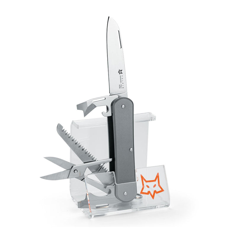 Couteau de poche multifonction Fox Knives VULPIS FX-VP130-SF5 TI en acier inoxydable M390