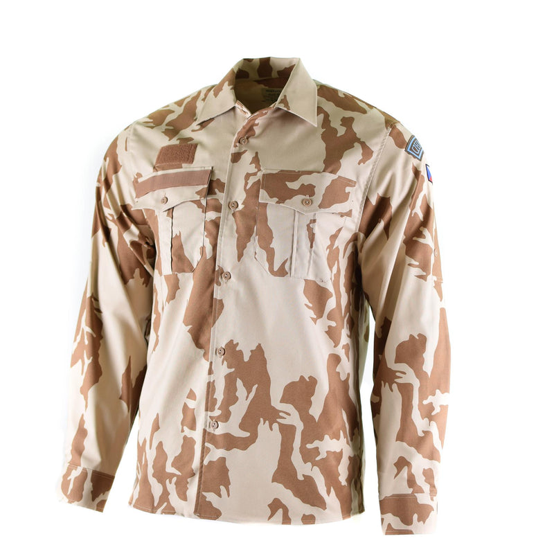 Véritable chemise de l'armée tchèque camouflage désert 95 uniforme de campagne surplus militaire NEUF