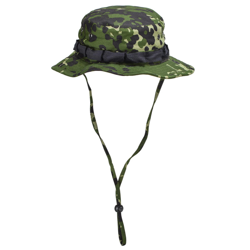 Chapeau de brousse camouflage militaire danois d'origine M84, casquette tropicale d'été à large bord, NEUF