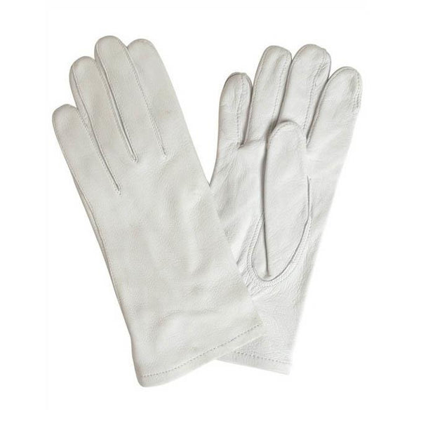 Gants de parade en cuir blanc d'origine de l'armée allemande, édition militaire excédentaire